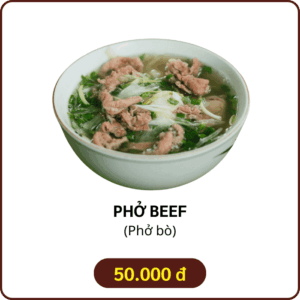 Phở bò