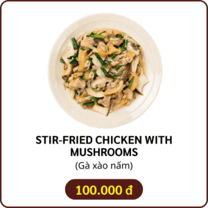 Gà xào nấm